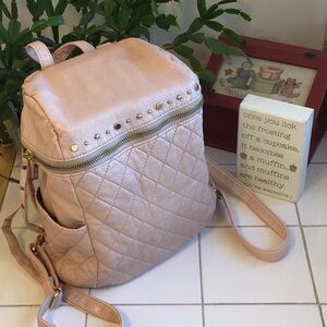 ‘LD’ Quilted Design Dome-Shaped Backpack (#5)
